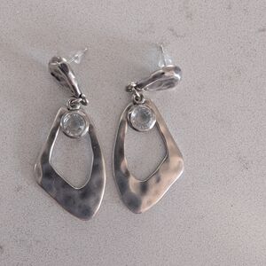 Chic Silver Geometric Earrings